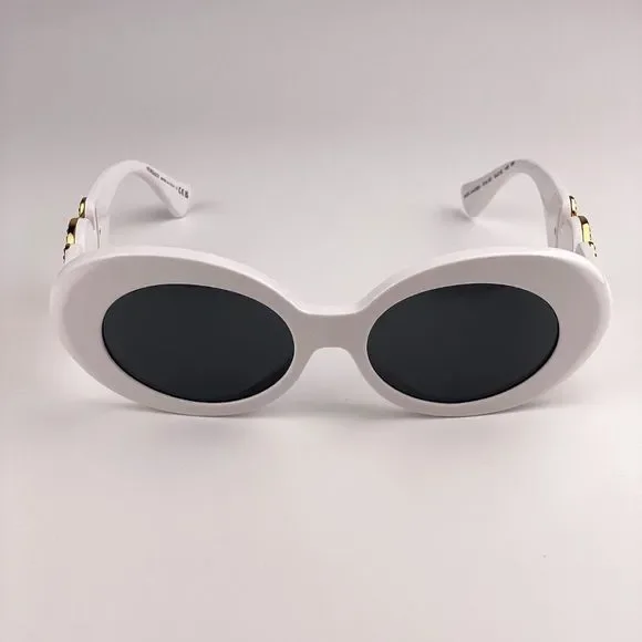 Versace VE4426BU 314/87 MAXI MEDUSA BIGGIE Sunglasses White Gray Oval Women - Picture 8 of 14